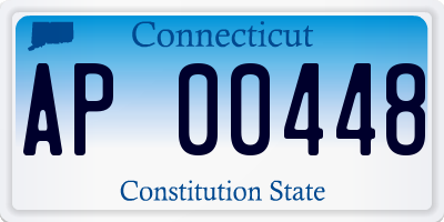 CT license plate AP00448