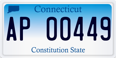 CT license plate AP00449