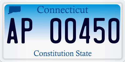 CT license plate AP00450