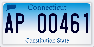 CT license plate AP00461