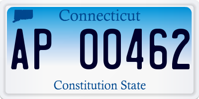 CT license plate AP00462