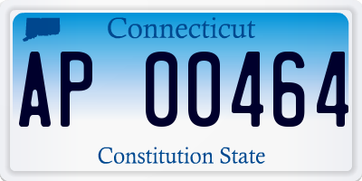 CT license plate AP00464