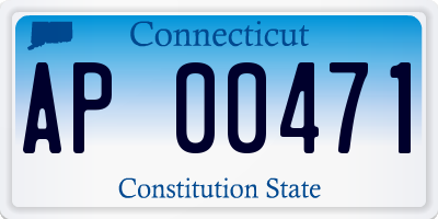 CT license plate AP00471