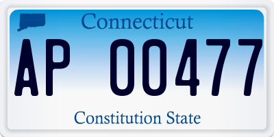 CT license plate AP00477