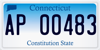 CT license plate AP00483