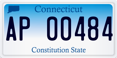 CT license plate AP00484
