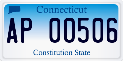 CT license plate AP00506