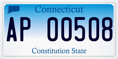 CT license plate AP00508