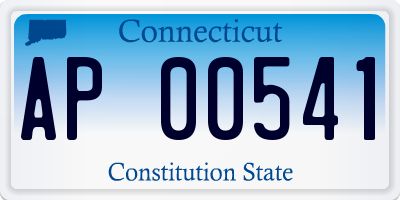 CT license plate AP00541