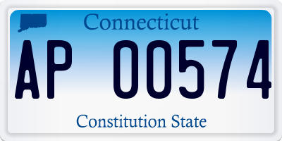 CT license plate AP00574