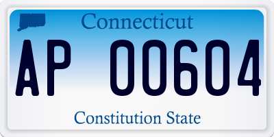 CT license plate AP00604