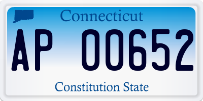 CT license plate AP00652