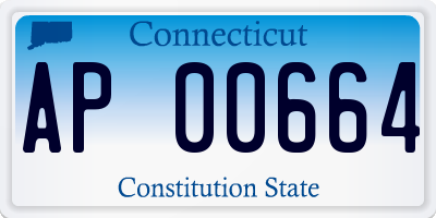 CT license plate AP00664