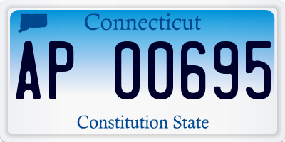CT license plate AP00695