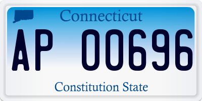 CT license plate AP00696