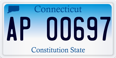 CT license plate AP00697