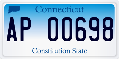 CT license plate AP00698