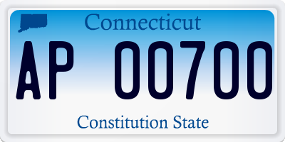 CT license plate AP00700
