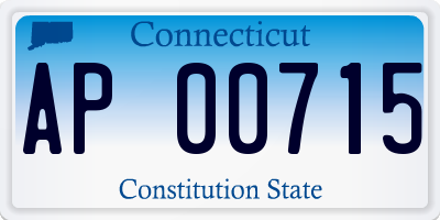 CT license plate AP00715