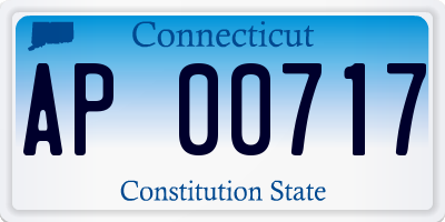 CT license plate AP00717
