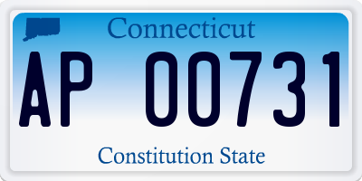 CT license plate AP00731