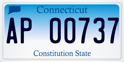 CT license plate AP00737