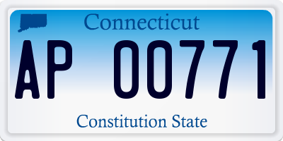 CT license plate AP00771