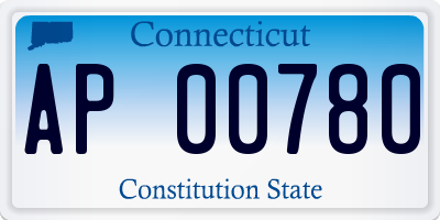 CT license plate AP00780