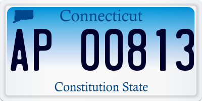 CT license plate AP00813