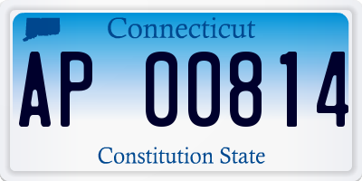 CT license plate AP00814