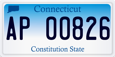 CT license plate AP00826