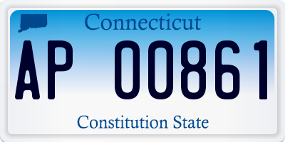 CT license plate AP00861