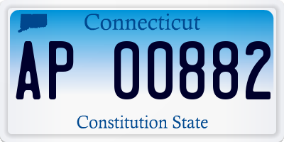 CT license plate AP00882