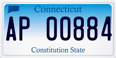 CT license plate AP00884