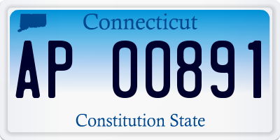CT license plate AP00891