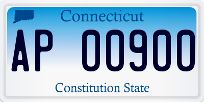 CT license plate AP00900