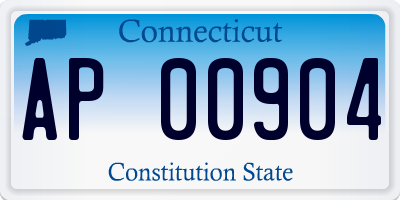 CT license plate AP00904