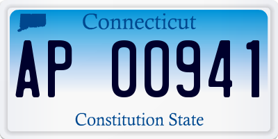 CT license plate AP00941