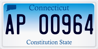 CT license plate AP00964