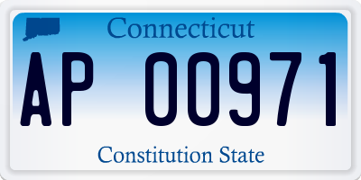 CT license plate AP00971