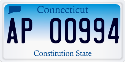 CT license plate AP00994