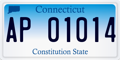 CT license plate AP01014