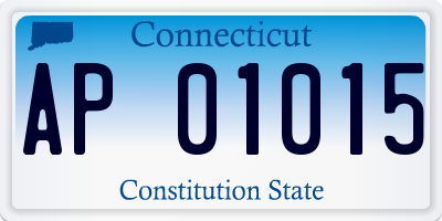 CT license plate AP01015