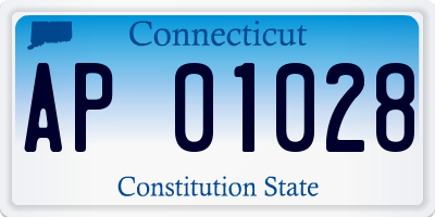 CT license plate AP01028