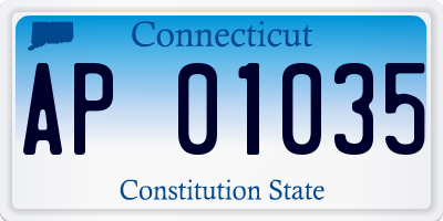 CT license plate AP01035