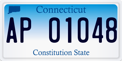 CT license plate AP01048