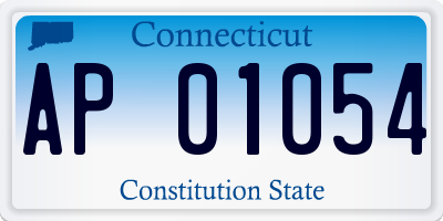 CT license plate AP01054