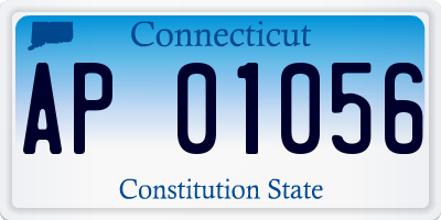 CT license plate AP01056