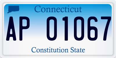 CT license plate AP01067