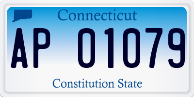 CT license plate AP01079